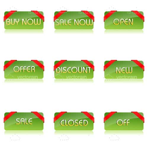 Shopping Icons 9 Pack